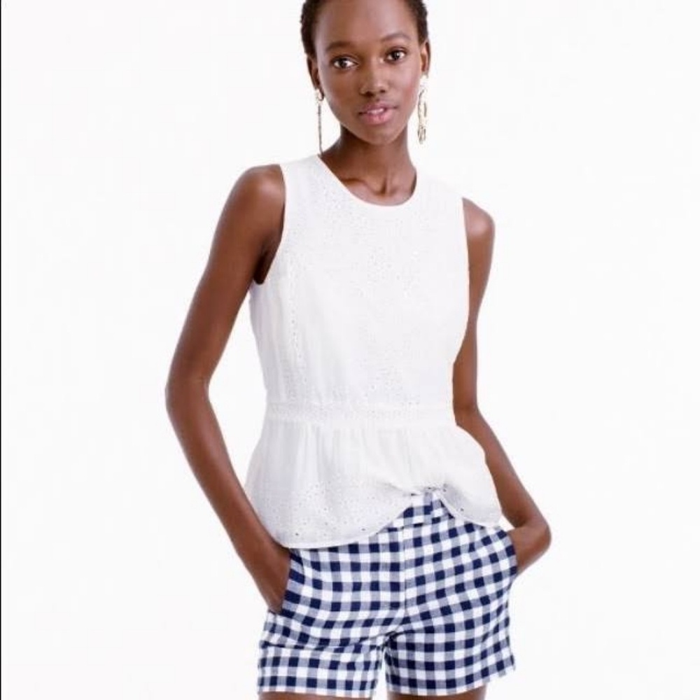 J.Crew Gingham Cotton Shorts